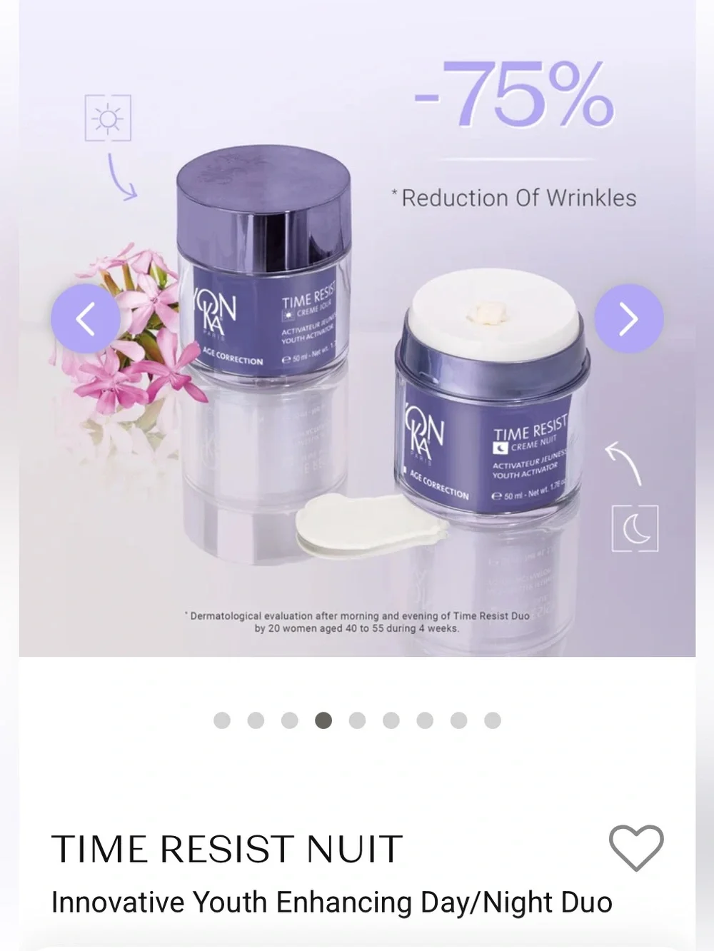 YONKA PARIS Time Resist Night Cream - Youth Activator Activateur Jeunesse